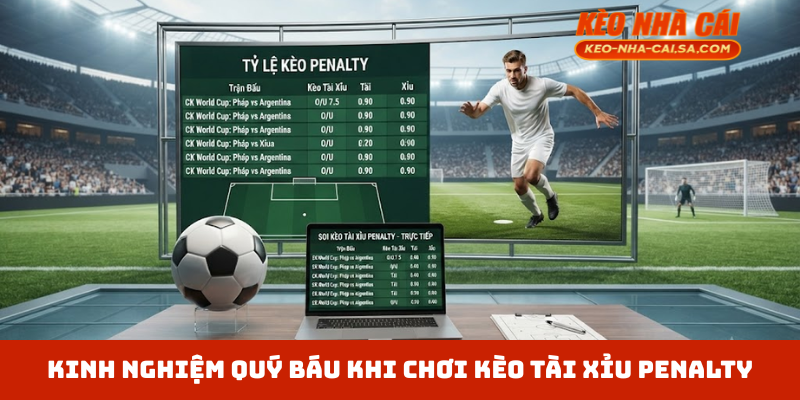 Kinh nghiệm quý báu khi chơi kèo tài xỉu penalty